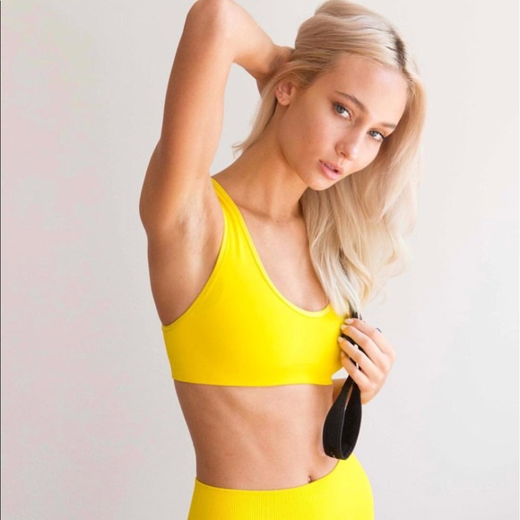 Touche LA Other - Touche LA x Morgan Stewart Canary Yellow Sport Bra